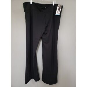 NEW Gap Fit Women's Flare Legging Solid Black Size 3X Plus Size Athletic Lounge